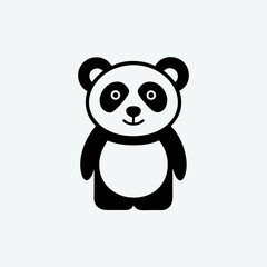 Naklejka premium Panda icon vector illustration 