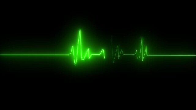 Heart Beat Pulse animated video, medical concept heart, heart rate, heartbeat, isolated, life, line logo love medical surgery symbol technology wave.