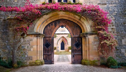 Fototapeta premium entrance to the church