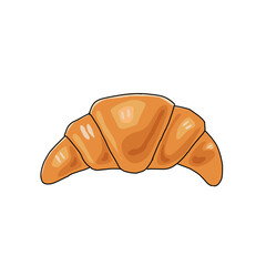 croissant isolated on white background vector