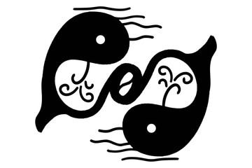 Intricate whale Infinite Logo Design