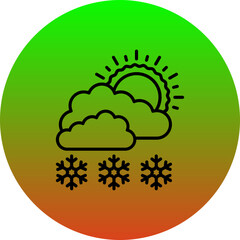 Snowy day Icon