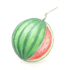 watermelon isolated on white background