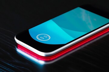 Smartphone Timer for Dark Desk, Neon Glow.