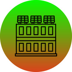 Solar building Icon