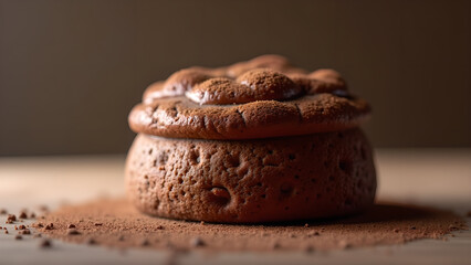 Delicious Homemade Chocolate Cake Close-up View