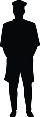 Man in Graduation Attire Silhouette