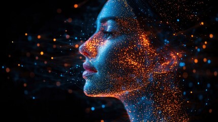 Close-up of voice recognition system for report dictation