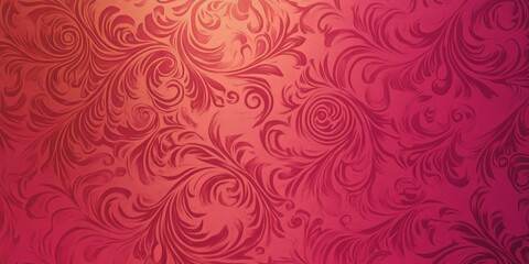 Abstract design featuring intricate swirling patterns in warm red and pink hues for creative backgrounds