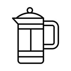 Obraz premium French Press Icon