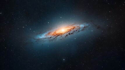Spiral Galaxy for Cosmic Dust, Deep Space.