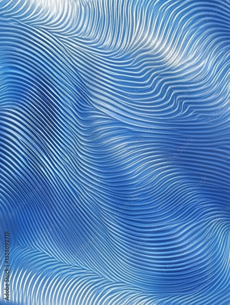 Poster dynamic blue abstract background with flowing lines and smooth textures creating a sense of movement