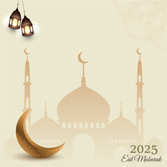 Abstract Eid Mubarak stylish Islamic background vector. Eid Mubarak Ramadan design for backgraund