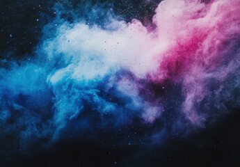 Fototapeta premium Abstract Cosmic Clouds with Vibrant Pink and Blue Hues Creating a Mystical Atmosphere for Artistic or Creative Projects
