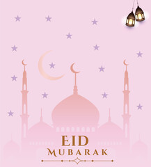 Abstract Eid Mubarak stylish Islamic background vector. Eid Mubarak Ramadan design for backgraund