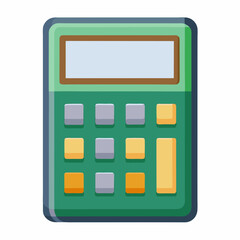 calculator on white background