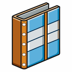 durable three ring binder with clear cover