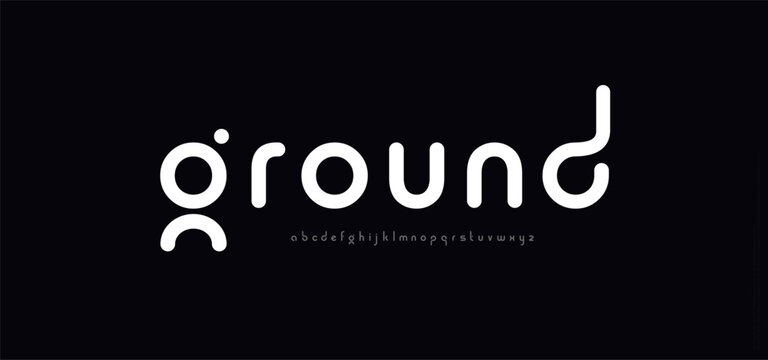 Modern minimal logo alphabet font. Abstract scifi science futuristic typography sport, technology, fashion, digital, future creative logos fonts. vector illustration