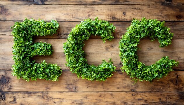 ECC Letters Sprouts Wood.