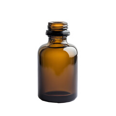 Oil bottle isolated on white background