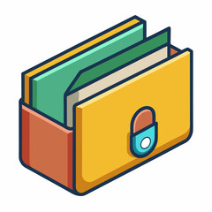 sturdy document folder with secure clasps