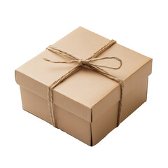 Package cardboard box isolated on white background