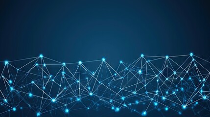 Abstract digital network graphic background, suitable for technology presentations