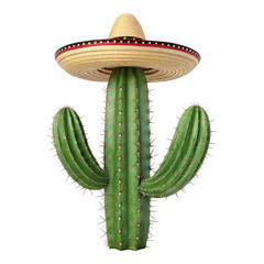 festive cactus wearing sombrero symbolizes spirit of cinco de mayo celebrations with joy and cultural pride