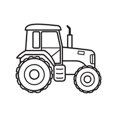 Obraz premium tractor vector icon