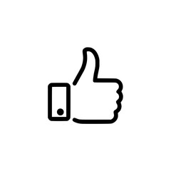 Obraz premium Thumbs up icon The and isolated graphic represents approval agreement and positive feedback Universal symbol of positivity and acceptance