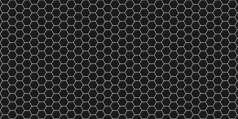 vector metal grid background. Abstract black texture background hexagon.
