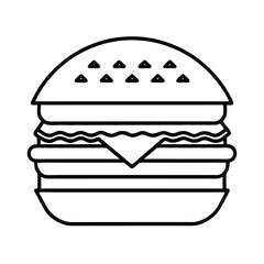 hamburger vector illustration