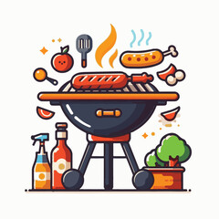 bbq, barbecue, food, grill, party, cooking, meat, picnic, summer, grilling, cook, grilled, meal, hot, beef, backyard, background, delicious, cookout, barbeque, fire, outdoor, roasted, tasty, home, por