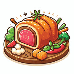 meat, food, traditional, slice, dinner, pastry, meal, beef, cooking, red, lunch, holiday, wellington, sauce, roasted, recipe, puff, cut, fillet, stuffed, steak, pie, christmas, tradition, ingredient, 