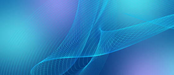 Beautiful Abstract Blue Background With Flowing Patterns and Gradients