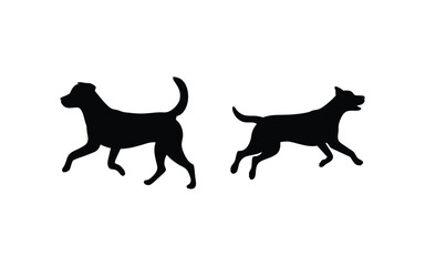 dog silhouette vector