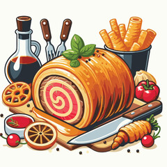 meat, food, traditional, slice, dinner, pastry, meal, beef, cooking, red, lunch, holiday, wellington, sauce, roasted, recipe, puff, cut, fillet, stuffed, steak, pie, christmas, tradition, ingredient, 