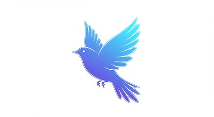 Blue Bird in Flight Peace Freedom Hope Nature