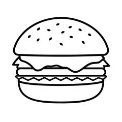 fast food hamburger