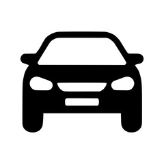 Obraz premium Modern Car Front View - Vector Illustration