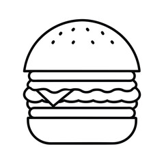 hamburger vector illustration