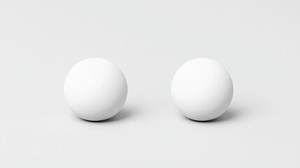 A white sphere with a shadow on a white background.
