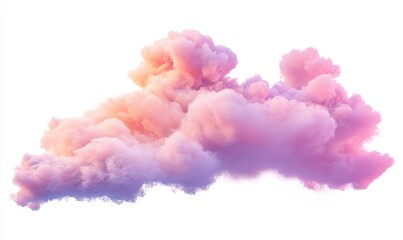 Fototapeta premium Soft Pink and Purple Cotton Candy Clouds with Dreamy Aesthetic for Graphic Design, Print, or Background Use in Creative Projects