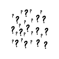 question mark pattern background