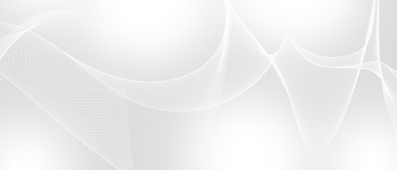 Soft and Flowing Abstract Monochrome Background With White Textures