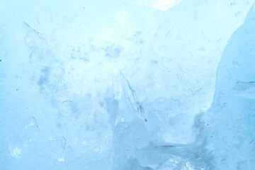 Texture of clear ice as background, closeup