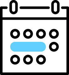Book hotel line icon