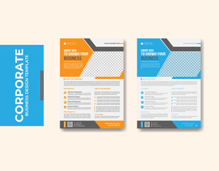 Corporate flyer design template