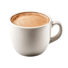Fototapeta premium Freshly brewed coffee in a white cup