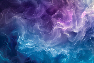 Obraz premium Abstract swirling colors in shades of blue, purple, and pink, creating a dreamy effect.